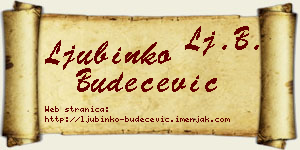Ljubinko Budečević vizit kartica